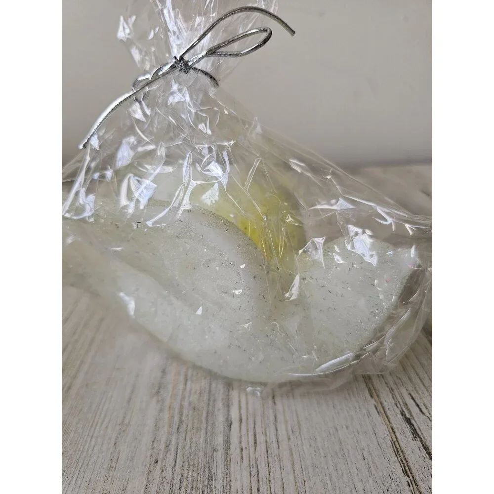Pottery Barn sparkle‎ dove candle bird glitter vintage